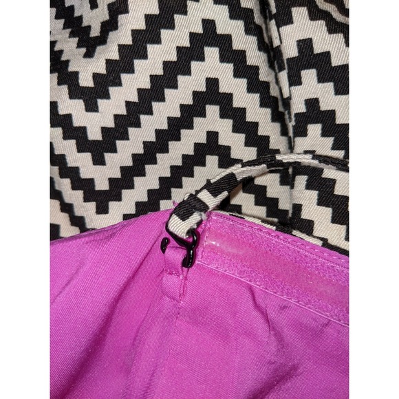 Jessica Simpson Chevron Dress Black White‎ Spaghetti Straps Convertible Lined 4 - Picture 8 of 11